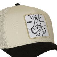 CAPSLAB Premium Trucker Cap - X LOONEY TUNES BUGS BUNNY Sand/Black