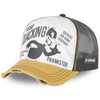CAPSLAB Used Trucker Cap - X LOONEY TUNES DUCK Khaki/White