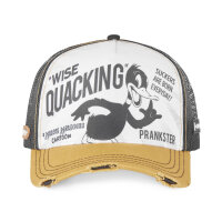 CAPSLAB Used Trucker Cap - X LOONEY TUNES DUCK Khaki/White