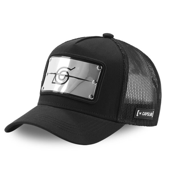 CAPSLAB Trucker Cap - X NARUTO BAN Plate Patch Black