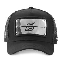 CAPSLAB Trucker Cap - X NARUTO BAN Plate Patch Black