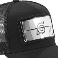 CAPSLAB Trucker Cap - X NARUTO BAN Plate Patch Black
