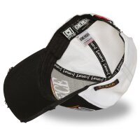 CAPSLAB Premium Trucker Cap - X ONE PIECE Black/White