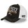 CAPSLAB Premium Trucker Cap - X ONE PIECE Black/White