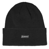 CAPSLAB Flap Beanie - Patch X PEANUTS RECORDS Black