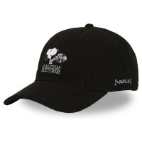 CAPSLAB Baseball Strapback Cap - X PEANUTS RECORDS Black