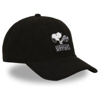 CAPSLAB Baseball Strapback Cap - X PEANUTS RECORDS Black