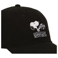CAPSLAB Baseball Strapback Cap - X PEANUTS RECORDS Black