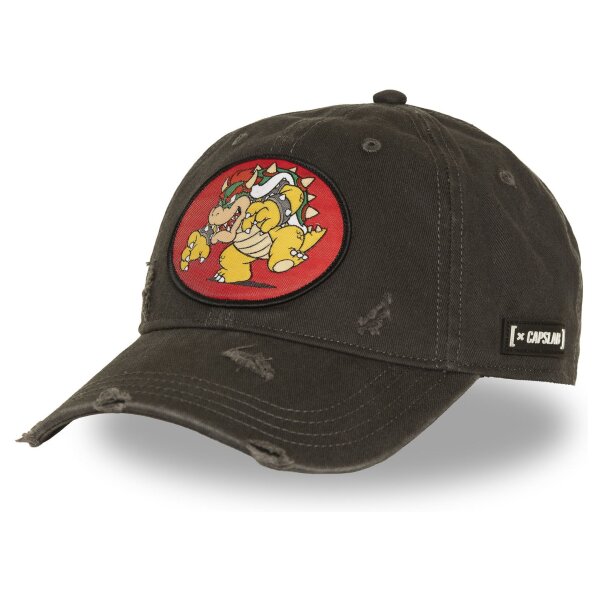 CAPSLAB Premium Baseball Used Cap - X SUPER MARIO BOWSER Dark Brown
