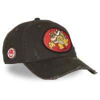 CAPSLAB Premium Baseball Used Cap - X SUPER MARIO BOWSER Dark Brown