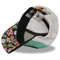 CAPSLAB Premium Trucker Cap - X SUPER MARIO KART LUIGI Mint/White