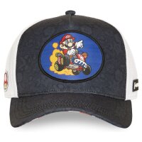 CAPSLAB Premium Trucker Cap - X SUPER MARIO KART Grey/White