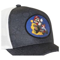 CAPSLAB Premium Trucker Cap - X SUPER MARIO KART Grey/White