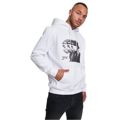 Mister Tee 2Pac Faces Hoody white L