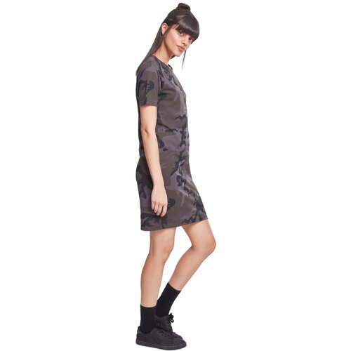 Urban Classics Ladies Camo Tee Dress dark camo XS