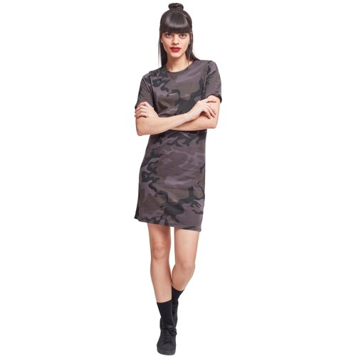 Urban Classics Ladies Camo Tee Dress dark camo XS