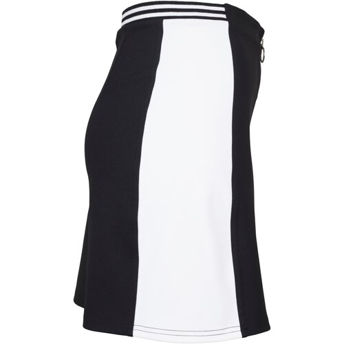 Urban Classics Ladies Zip College Skirt blk/wht M