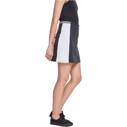 Urban Classics Ladies Zip College Skirt blk/wht M