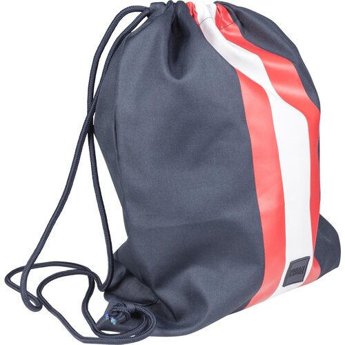 Urban Classics Striped Gym Bag navy/fire red/white one size