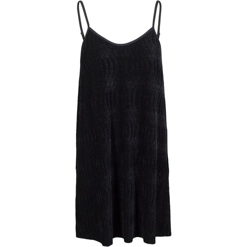 Urban Classics Ladies Velvet Slip Dress black XS