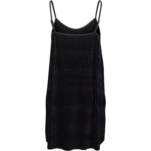 Urban Classics Ladies Velvet Slip Dress black XS