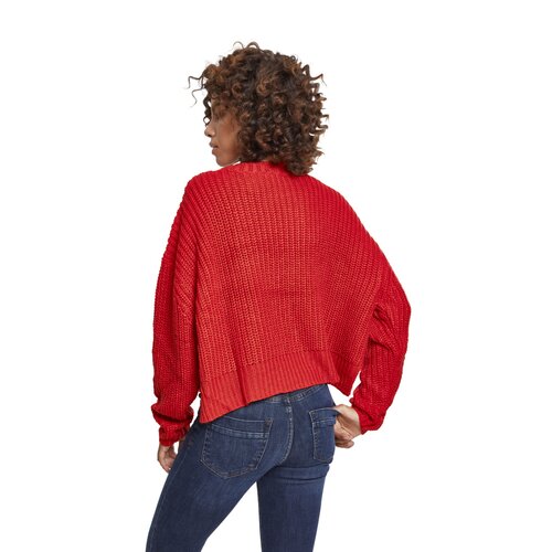 Urban Classics Ladies Wide Oversize Sweater fire red L
