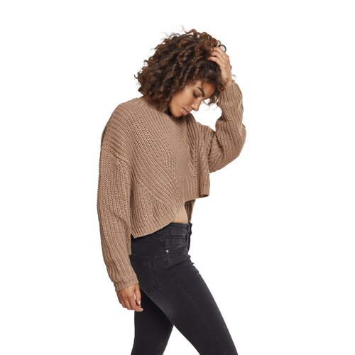 Urban Classics Ladies Wide Oversize Sweater taupe XS