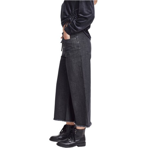 Urban Classics Ladies Denim Culotte black washed S