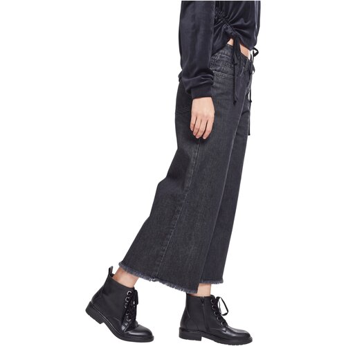 Urban Classics Ladies Denim Culotte black washed S