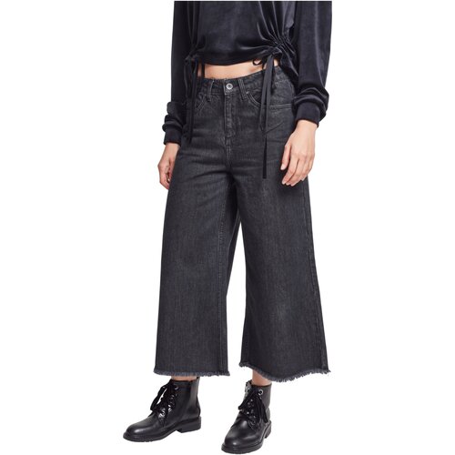 Urban Classics Ladies Denim Culotte black washed S