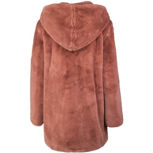 Urban Classics Ladies Hooded Teddy Coat darkrose XXL