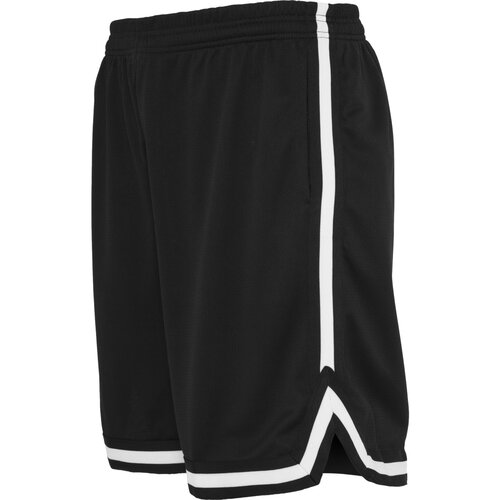 Urban Classics Stripes Mesh Shorts blkblkwht 3XL