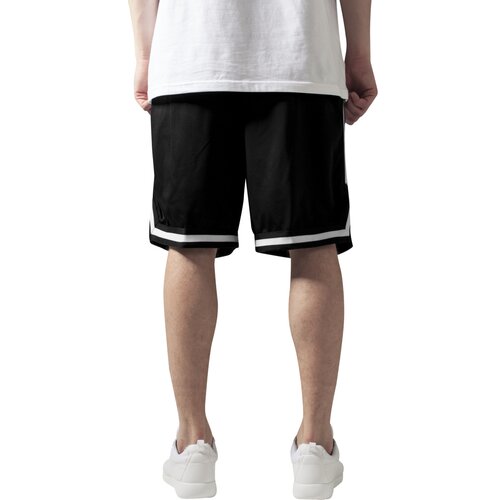 Urban Classics Stripes Mesh Shorts blkblkwht 3XL