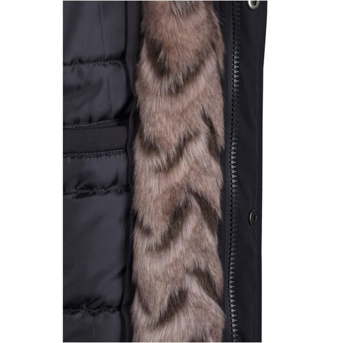 Urban Classics Hooded Faux Fur Parka black M