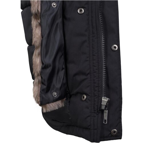 Urban Classics Hooded Faux Fur Parka black M