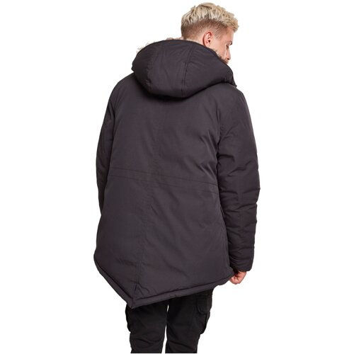 Urban Classics Hooded Faux Fur Parka black M