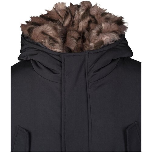 Urban Classics Hooded Faux Fur Parka black M