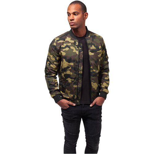 Urban Classics Light Camo Bomber Jacket woodcamo L