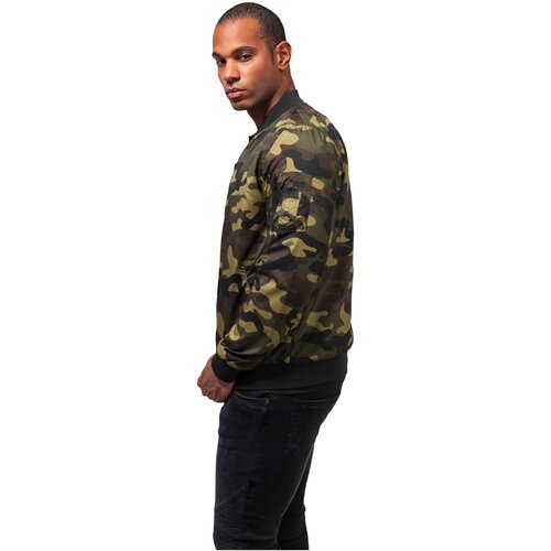 Urban Classics Light Camo Bomber Jacket woodcamo L