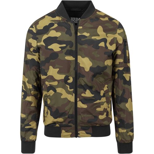 Urban Classics Light Camo Bomber Jacket woodcamo L