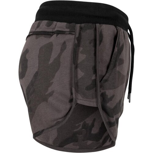 Urban Classics Ladies Camo Hotpants dark camo/blk S