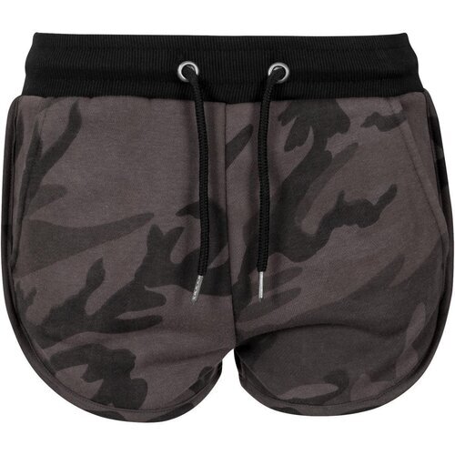 Urban Classics Ladies Camo Hotpants dark camo/blk S