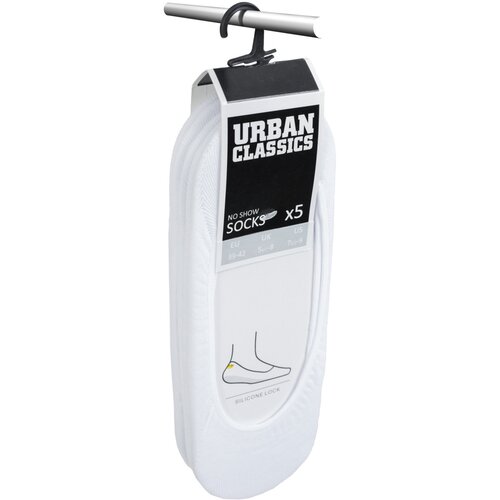 Urban Classics Invisible Socks 5-Pack white 35-38