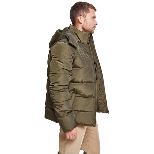 Urban Classics Hooded Puffer Jacket darkolive XL