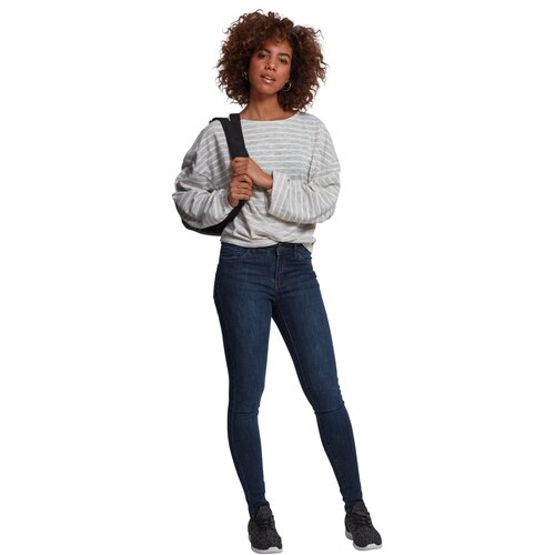 Urban Classics Ladies Oversize Stripe Pullover grey/white S
