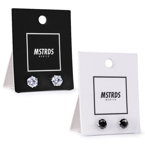 MSTRDS Sterling Silver Earrings 8mm