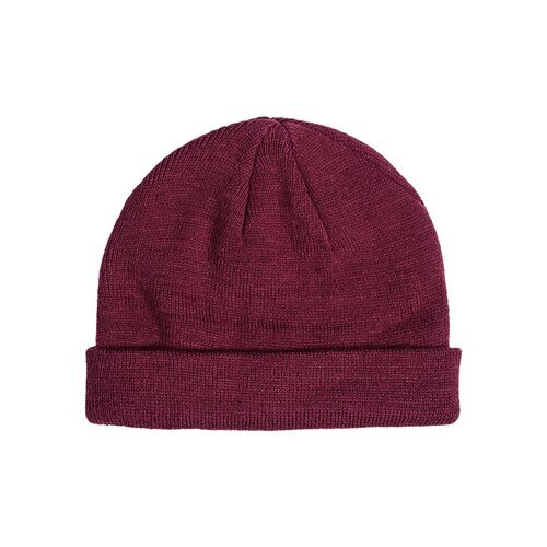 MSTRDS Short Cuff Knit Beanie maroon one size