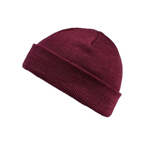 MSTRDS Short Cuff Knit Beanie maroon one size