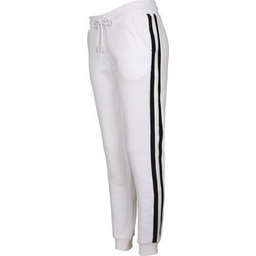 Urban Classics Ladies College Contrast Sweatpants white/black/white 5XL