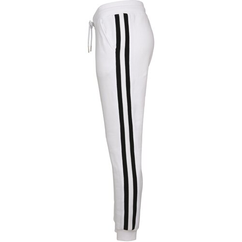 Urban Classics Ladies College Contrast Sweatpants white/black/white 5XL